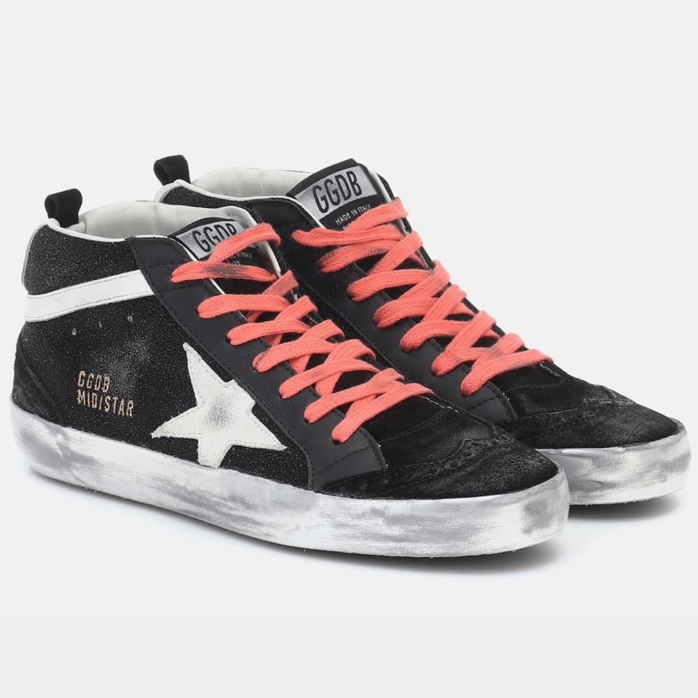 Golden Goose "Mid Star Leather Sneakers" US size 7/IT size 37
